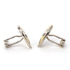 Jing Mask or Chinese Opera mask Yellow white Cufflinks (Online Exclusive)