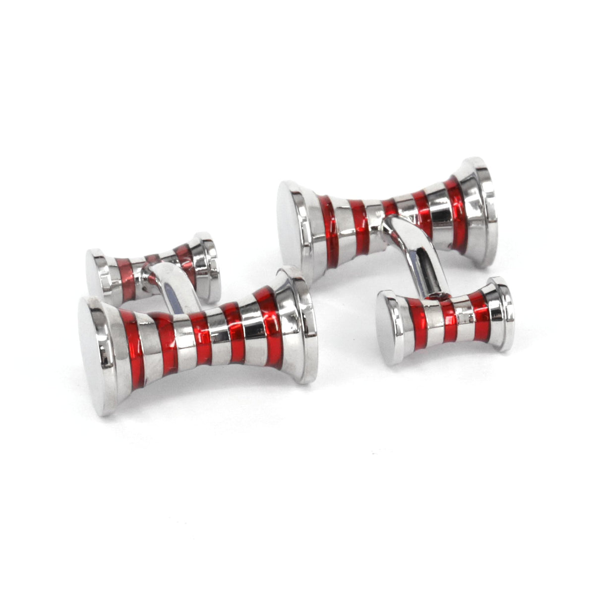 Cylinder with red Stripe Cufflinks