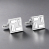 4 Clear Crystal Square cufflinks (Online Exclusive)