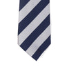 OroTie 8cm Stripes Tie in White and Navy