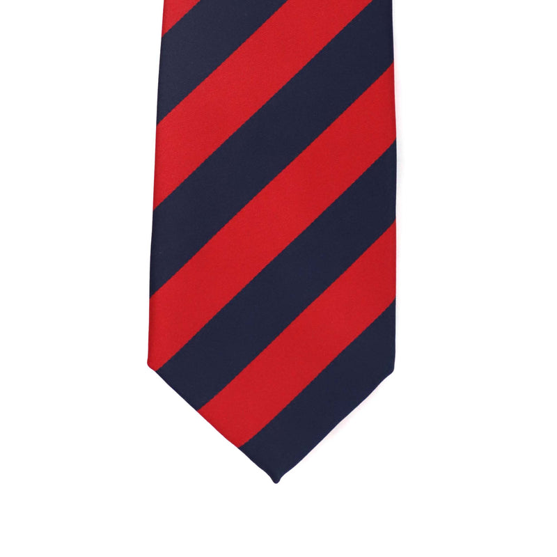 OroTie 8cm Stripes Tie in Navy and Red