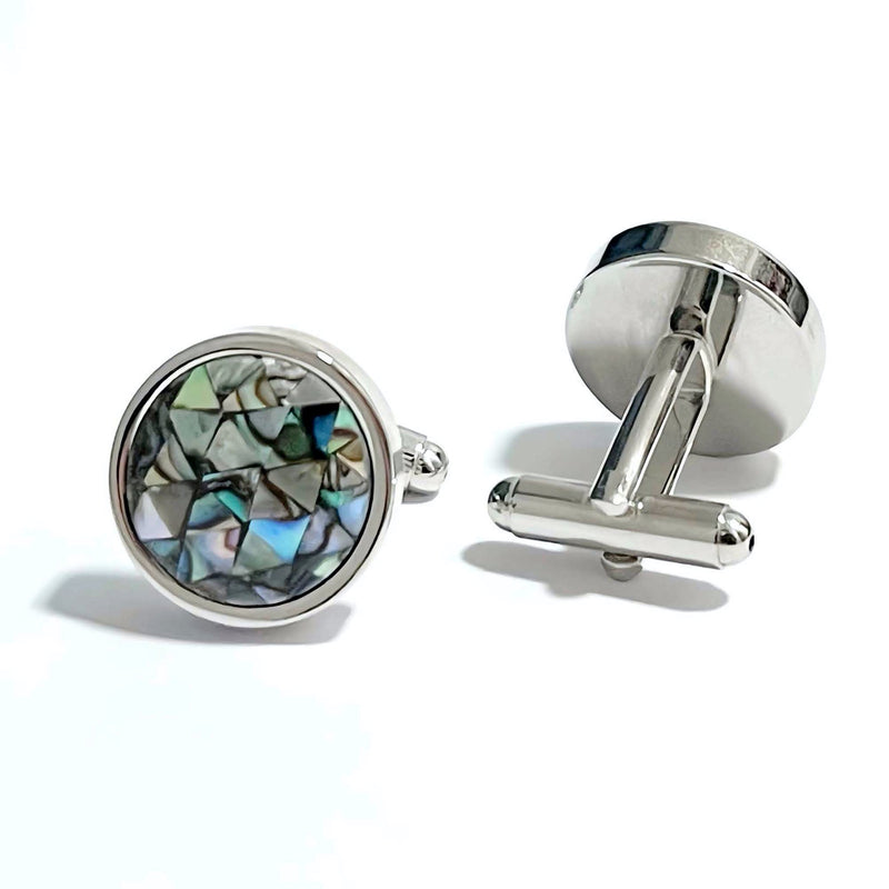 Orobianco L'unique Abalone Mosaic Cufflinks