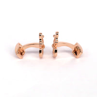 Nautical Anchor with Rose Gold Cufflinks Azthom