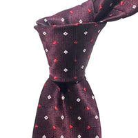 Orotie Burgundy  Small square White and Red