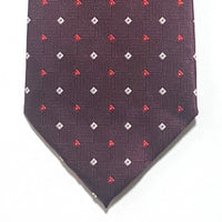 Orotie Burgundy  Small square White and Red