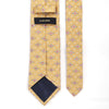 A.Azthom 8cm Golden Parisian flower tie Silk Woven B