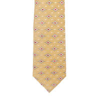 A.Azthom 8cm Golden Parisian flower tie Silk Woven B