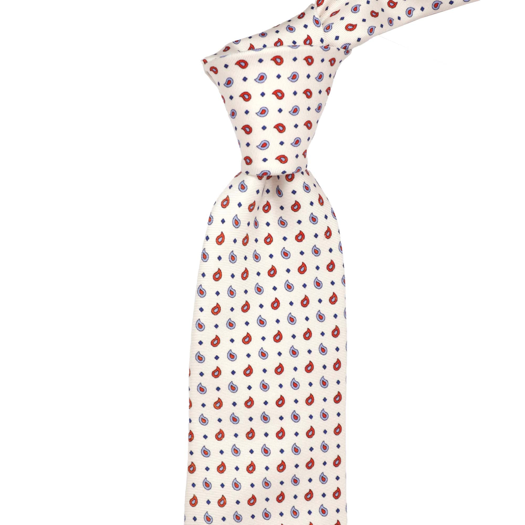 Azthom Paisley Printed Silk Tie