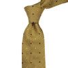 A.Azthom 8cm Golden and Brown Pokka Dot Woven Necktie