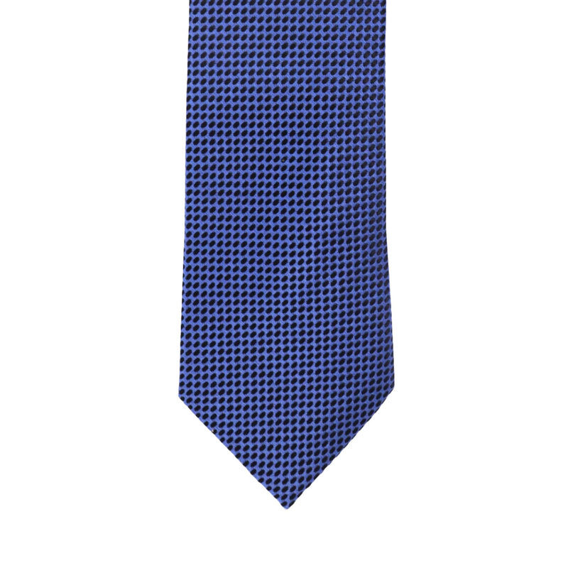 A.Azthom 8cm Solid Blue woven Tie