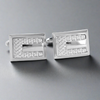 Rectangle silver with diamond Shape and solid metal