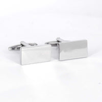 Rectangle Mirror Cufflinks in Silver (Online Exclusive)