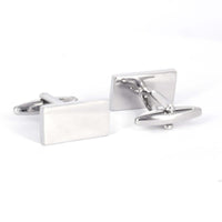 Rectangle Mirror Cufflinks in Silver (Online Exclusive)