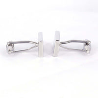 Rectangle Mirror Cufflinks in Silver (Online Exclusive)