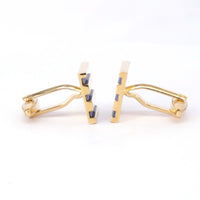 Horizontal Grill  Cufflinks in Gold