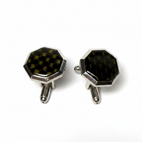 青铜色碳纤维袖扣 Marzthomson Cufflinks