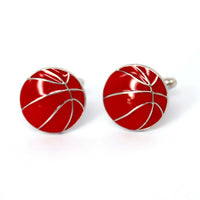 MarZthomson Basketball Red with Silver line Cufflinks (Online Exclusive)