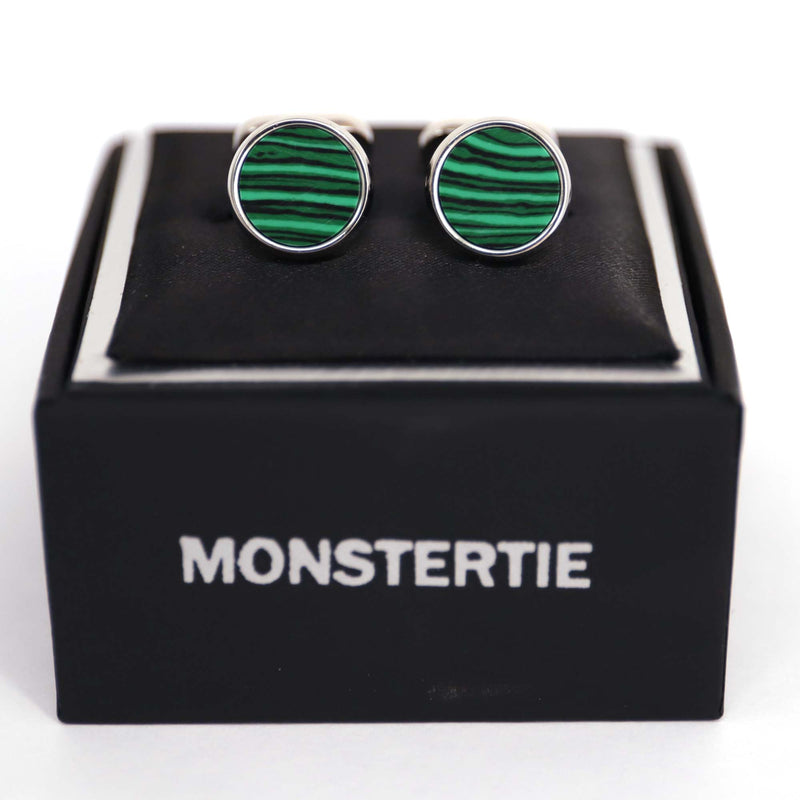 MonsterTie Semi precious AGRI MALACHITE