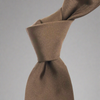 A.Azthom 8cm Solid Brown Silk Woven Tie