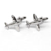 MarZthomson Aeroplane/Airplane Cufflinks in Silver (Online Exclusive)