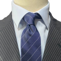 OroTie Jacquare Blue Background with white Dot light stripe