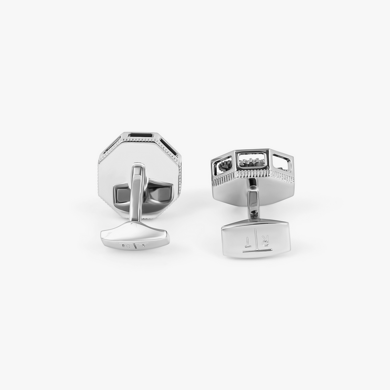 Octo Gear Cufflinks Palladium