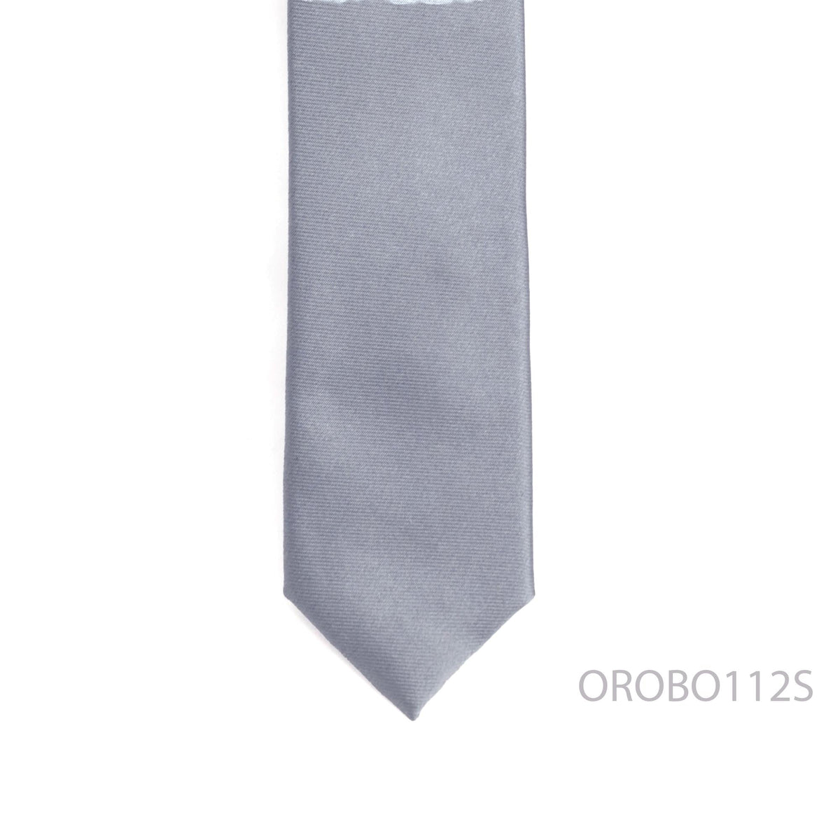 Orotie 银色紧身领带 5 厘米