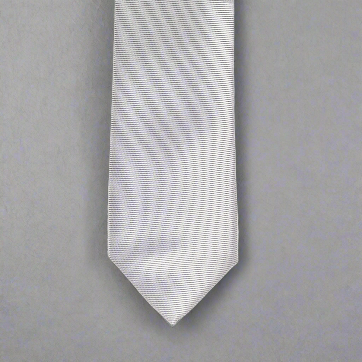 MarZthomson 8cm 浅灰色罗纹领带