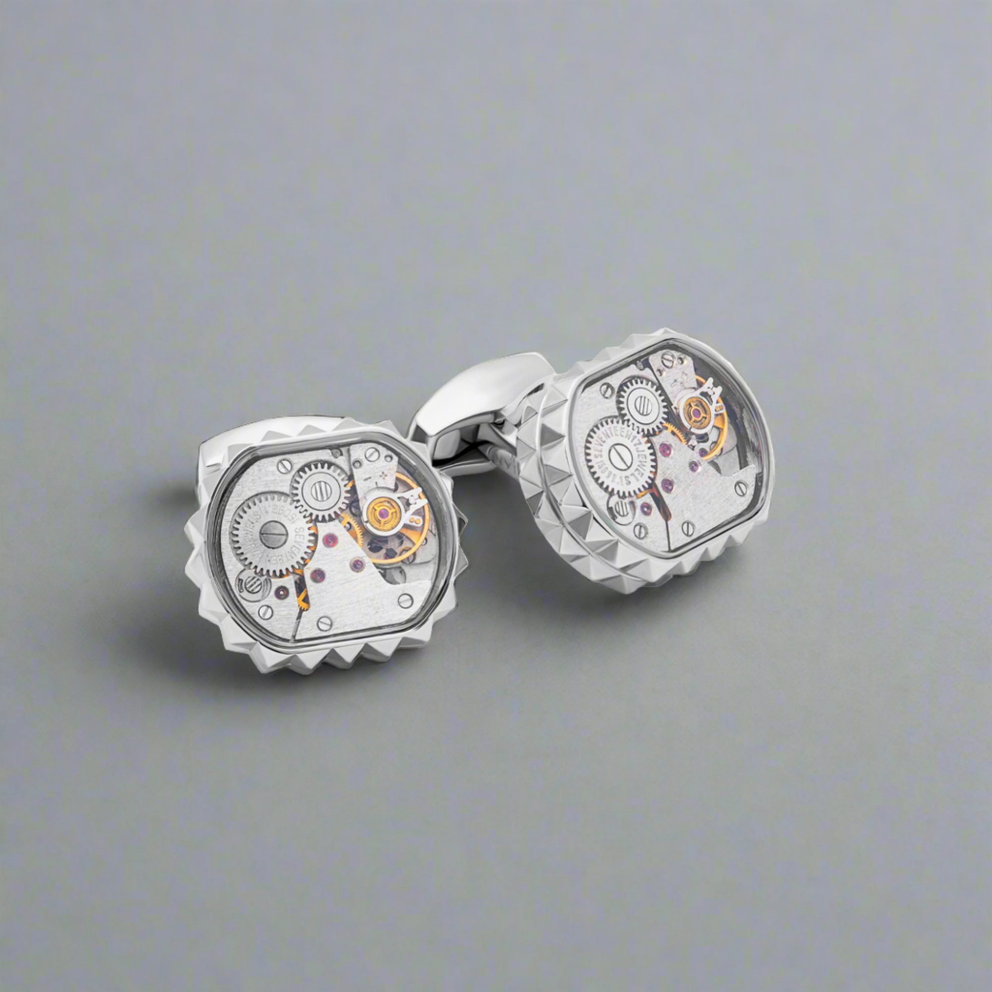 Diamond Giza Skeleton Cufflinks