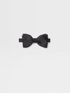 ZEGNA Silk Self Black Bow Ties