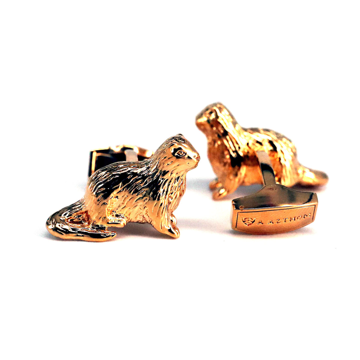 Gold Otter Cufflinks