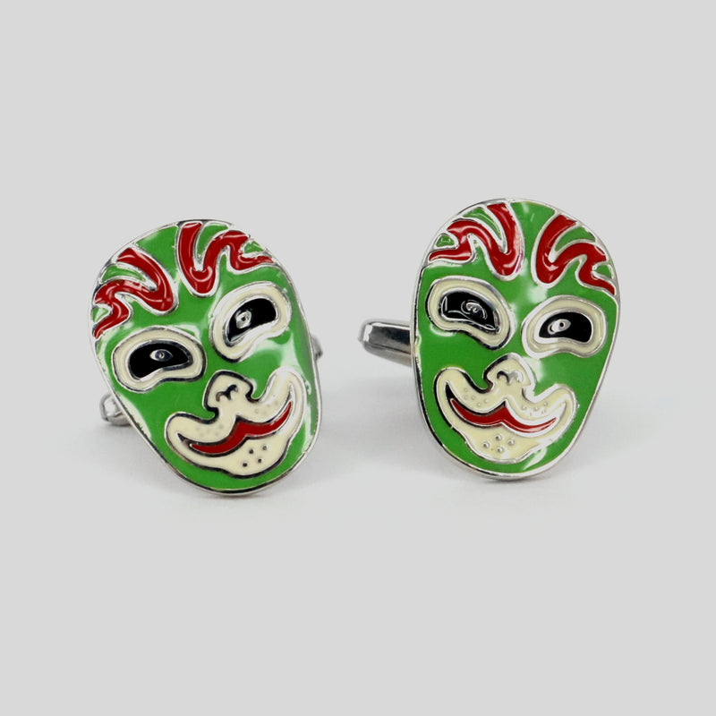 Jing Mask or Chinese Opera mask Cufflinks