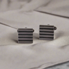 Gun Metal Rectangle Cufflink M