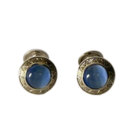 Vintage-Inspired Dual-Head Fiber Optic Cufflinks