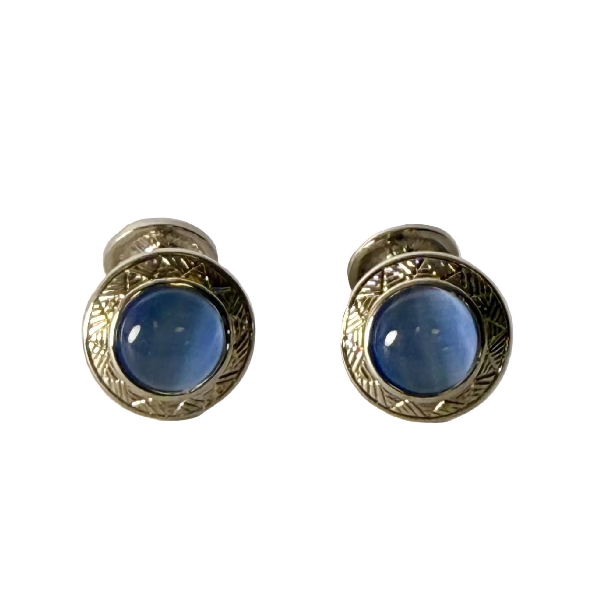 Vintage-Inspired Dual-Head Fiber Optic Cufflinks