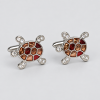 MarZthomson  Orange and Red Turtle Cufflink (Online Exclusive)