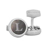 Aurum Mother of Pearl Monogram Cufflinks with Clip-on Button Covers