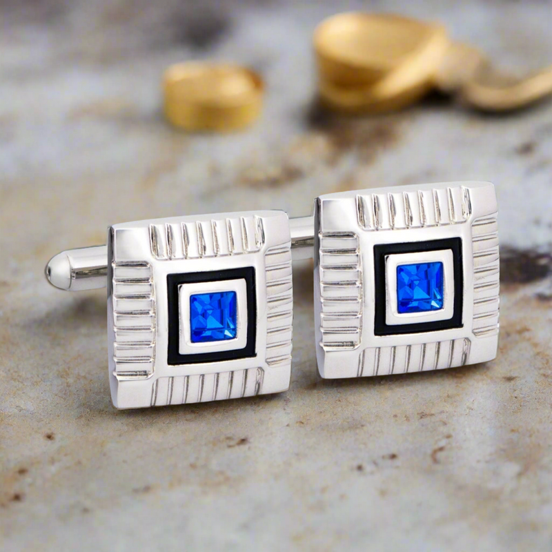 MarZthomson Blue Gem Cufflinks (Online Exclusive)