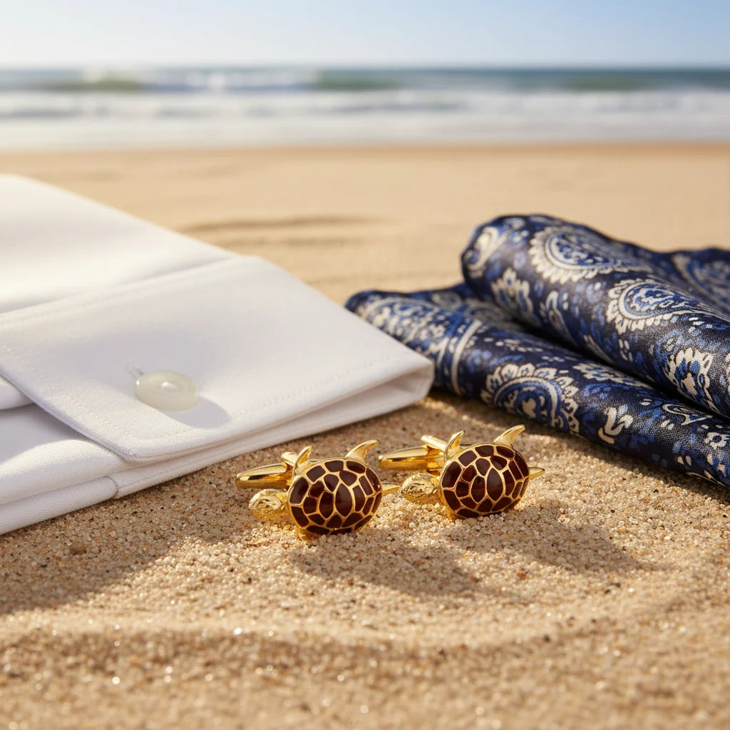 Gold Turtle Cufflinks