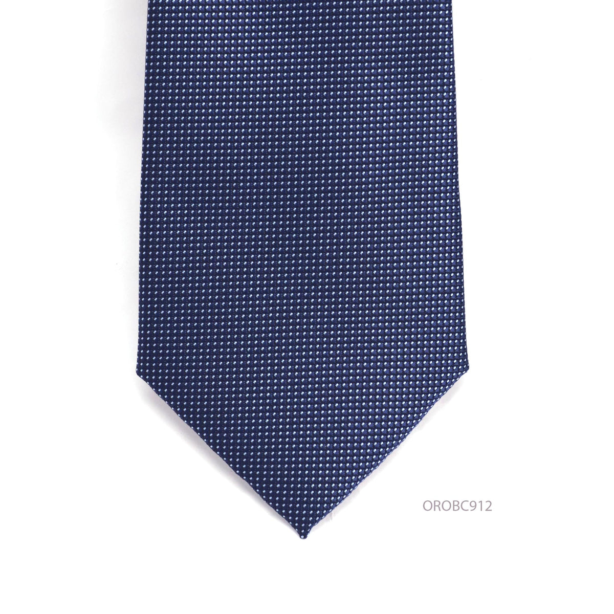 Dark Blue with little white dot Woven Tie