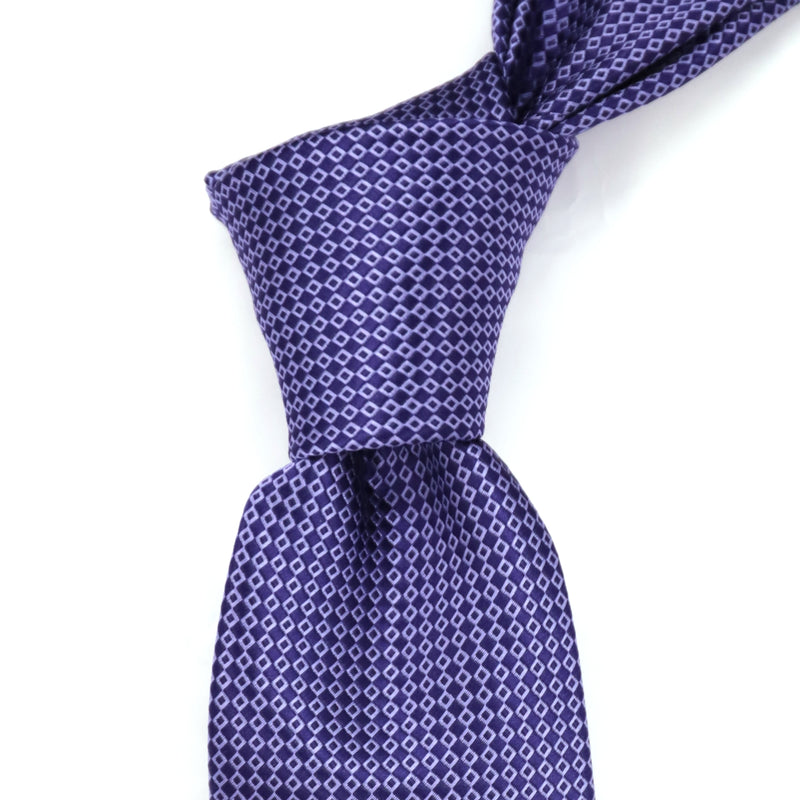 Small squared geometric necktie in Purple