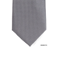 Small squared geometric necktie in Grey