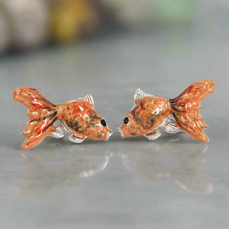 Goldfish  A Murano Glass Cufflink By MonsterTie