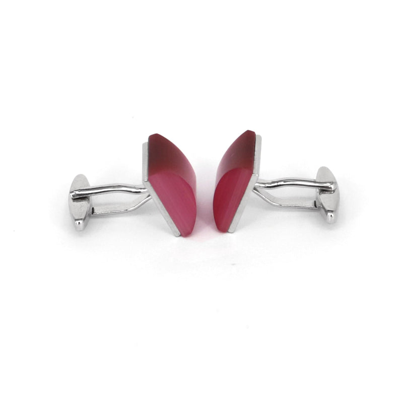 Fiber Glass Pink Square Cufflinks (Online Exclusive)