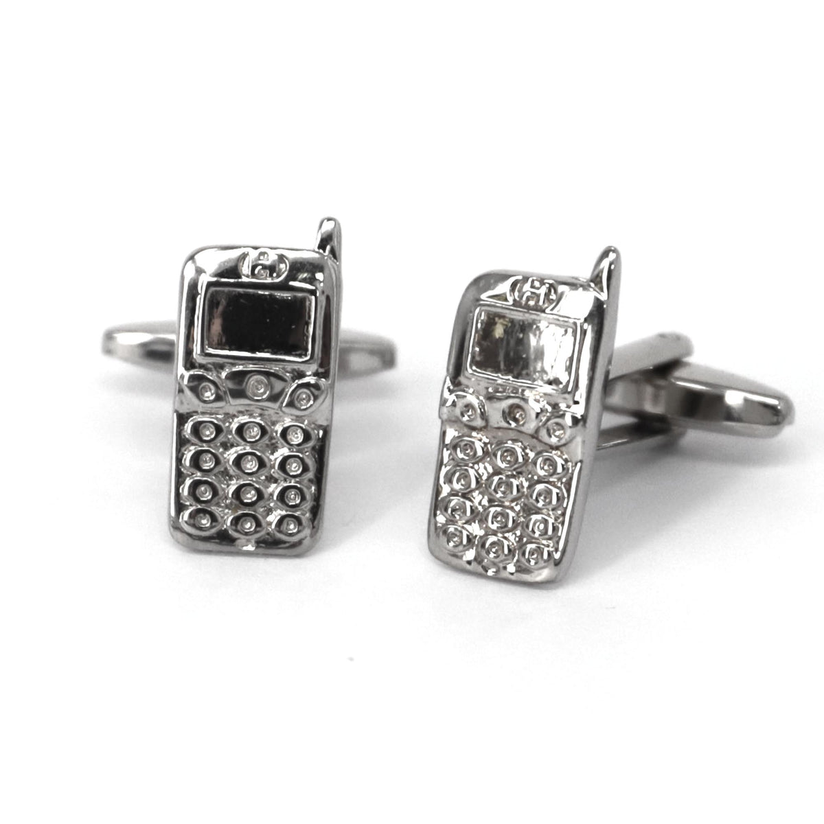 Silver handphone Cufflinks (Online Exclusive)