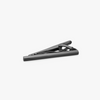 Brushed Classic tie clip with gunmetal finish