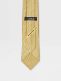 YELLOW SILK TIE