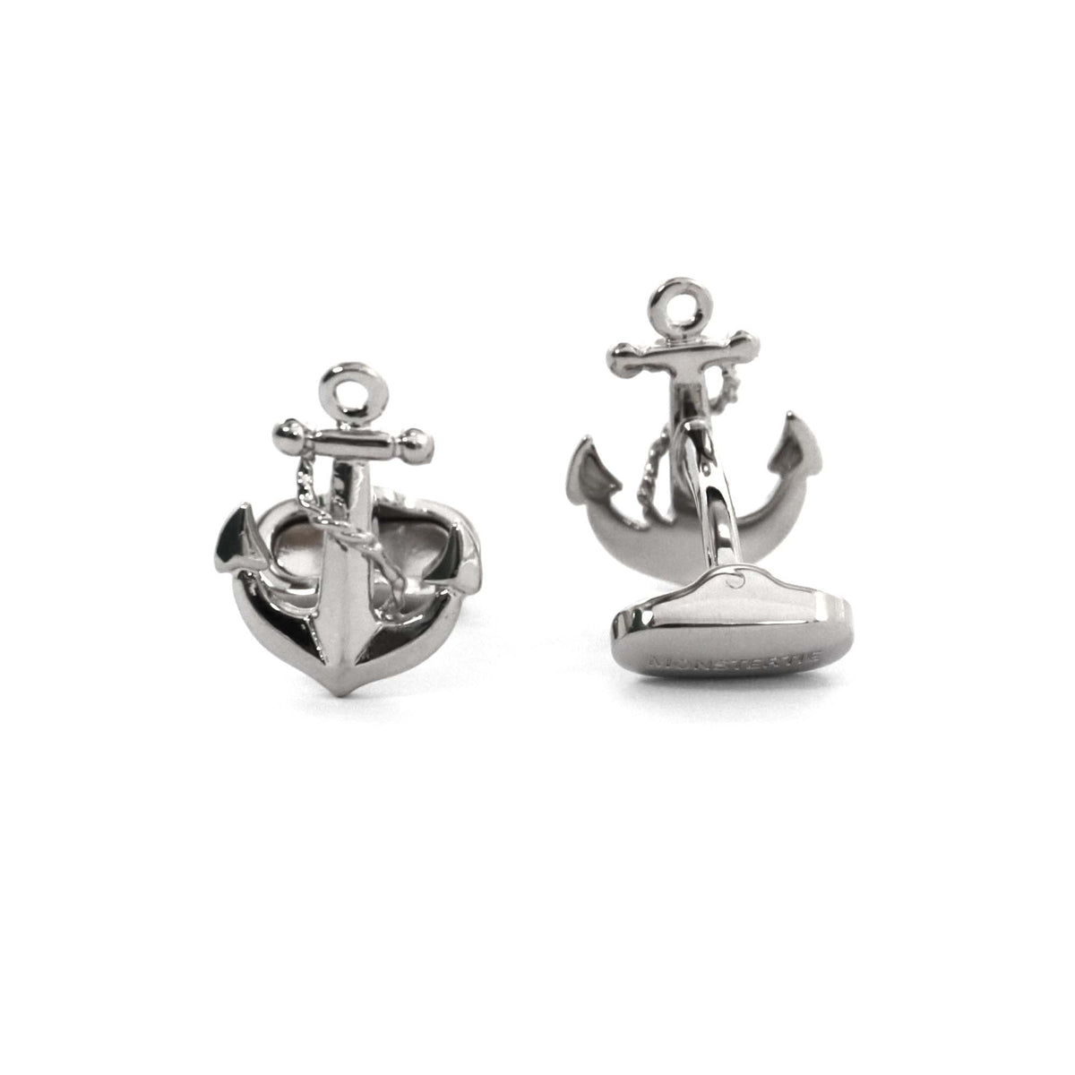 MonsterTie Anchor K111 Silver cufflinks