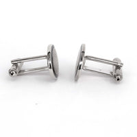 Oval Shape Cufflinks with stainless design