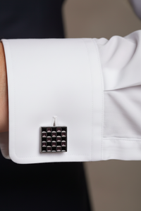 Luxury sqare checkerboard cufflinks